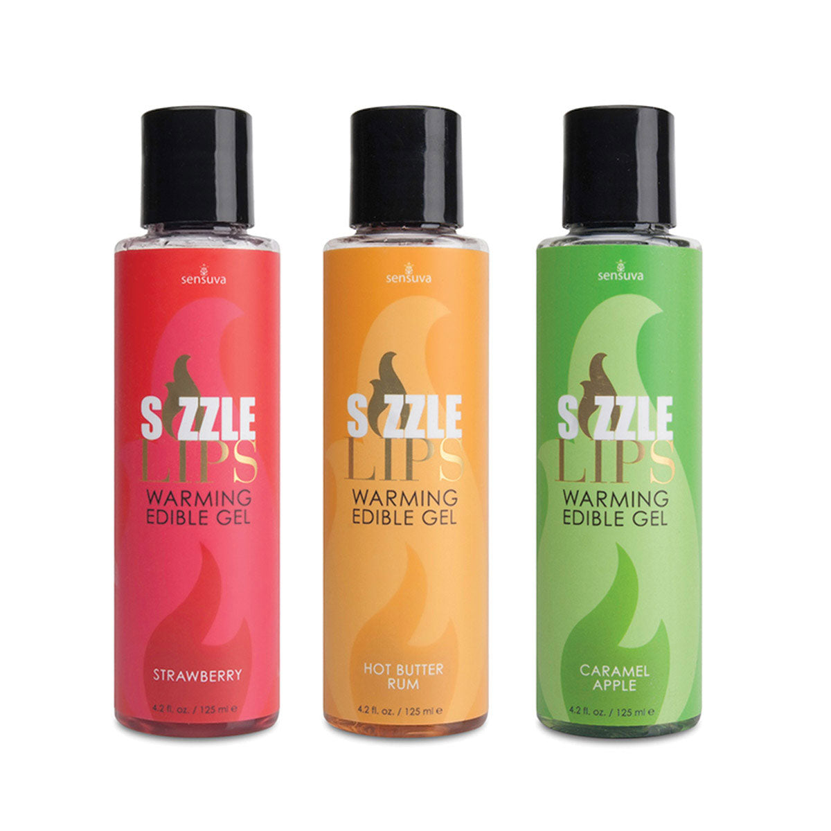 Sensuva Sizzle Lips Warming Gel - Caramel Apple