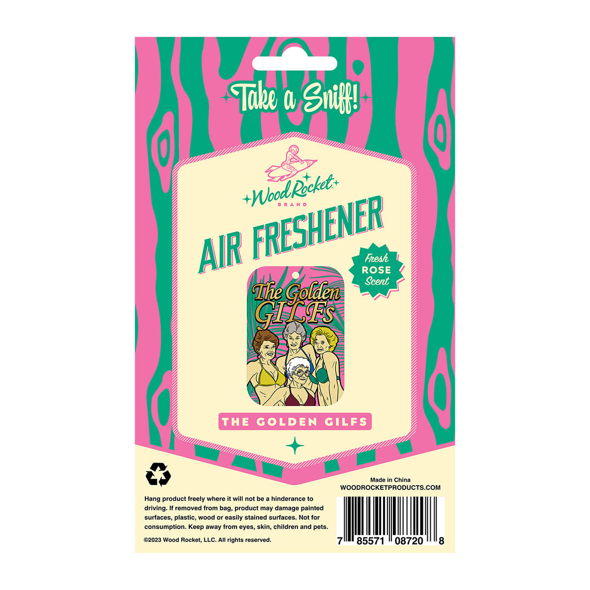 Wood Rocket Air Freshener Golden GILFS