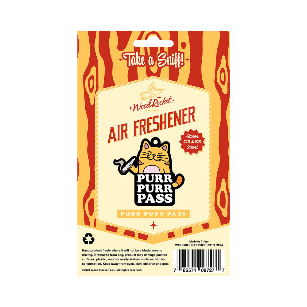 Wood Rocket Air Freshener Purr Purr Pass