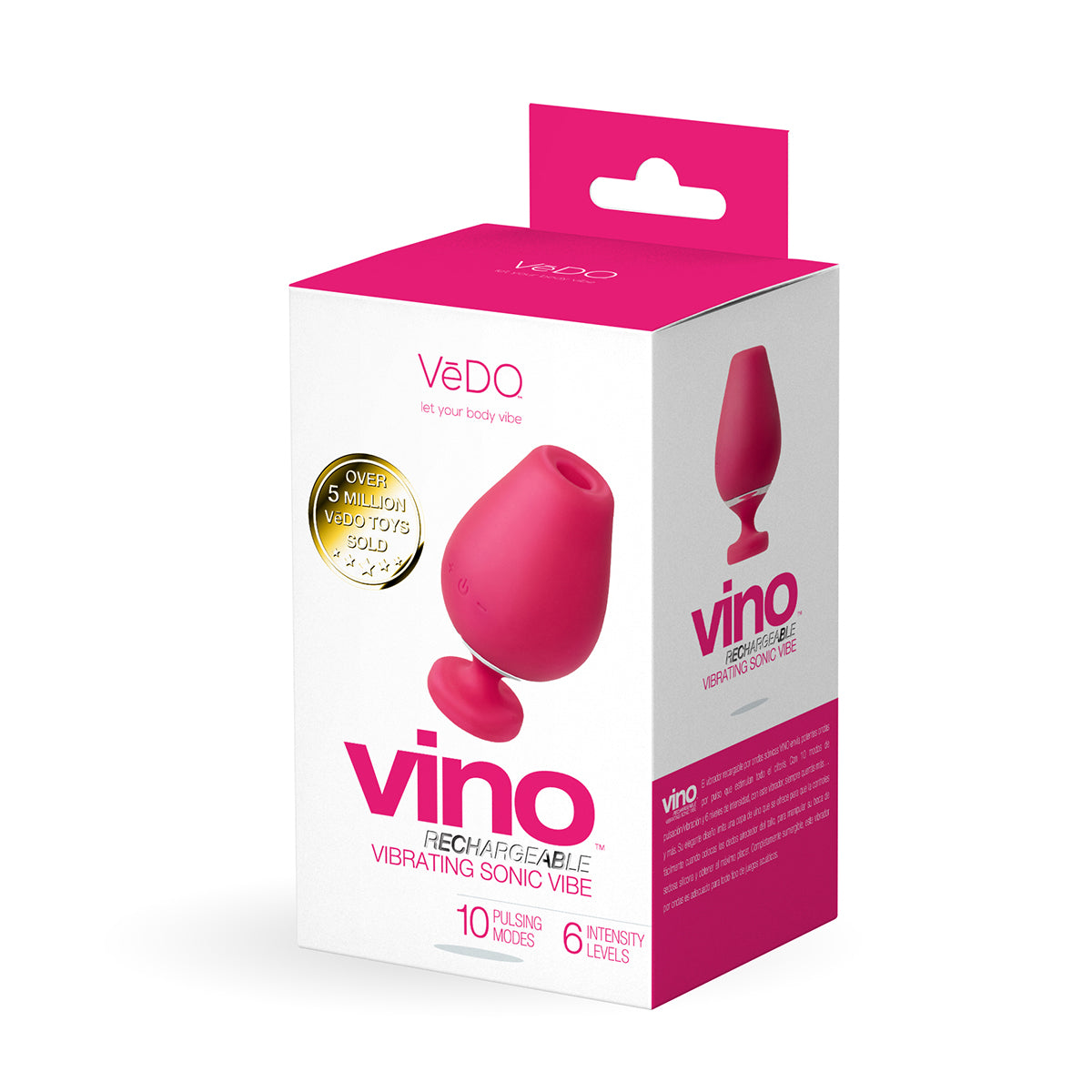 VeDO Vino Vibrating Sonic Vibe - Pink