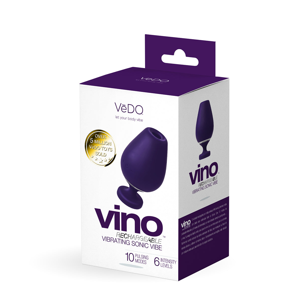 VeDO Vino Vibrating Sonic Vibe - Purple