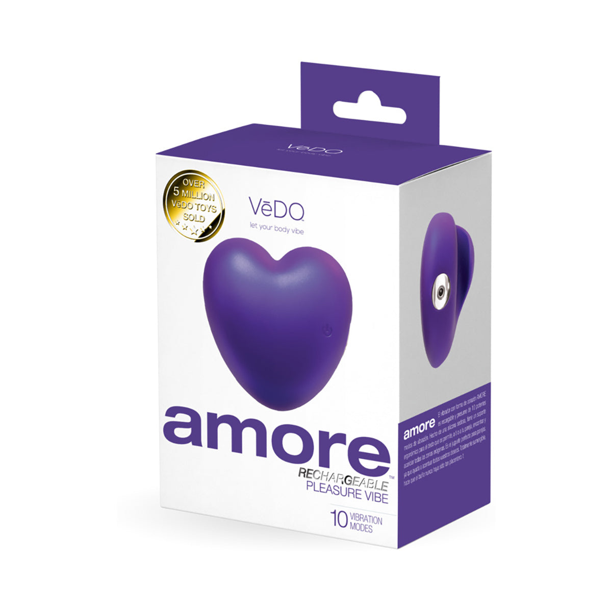 VeDO Amore Rechargeable Pleasure Vibe Purple