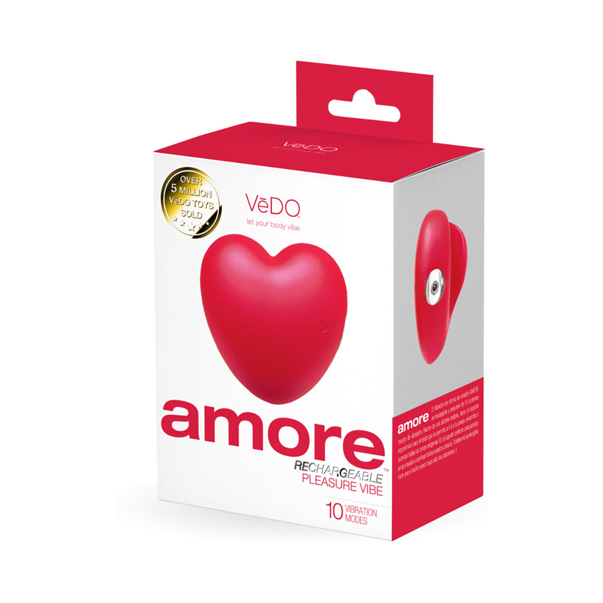 VeDO Amore Rechargeable Pleasure Vibe Red