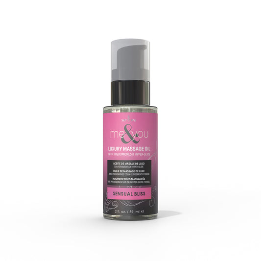 Sensuva Me & You Pheromone-Infused Luxury Massage Oil Sensual Bliss 2 oz.