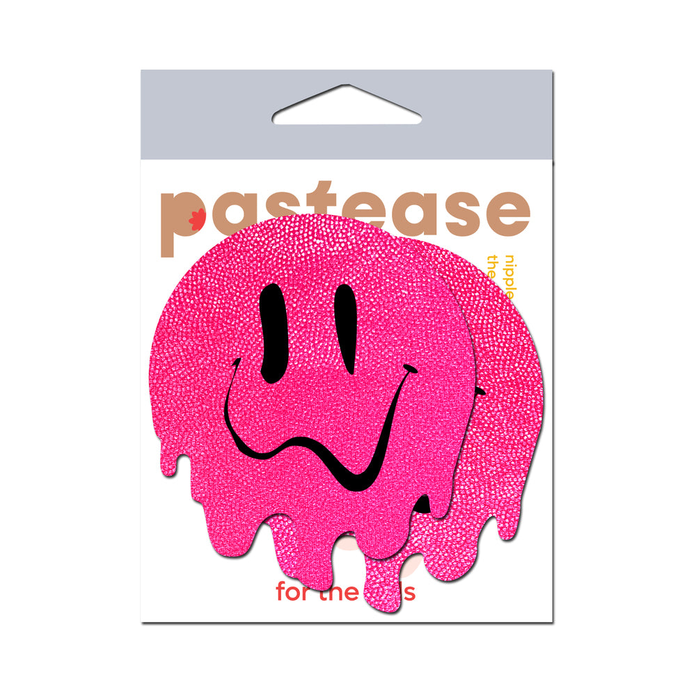 Pastease Neon PInk Melted Smiling Face