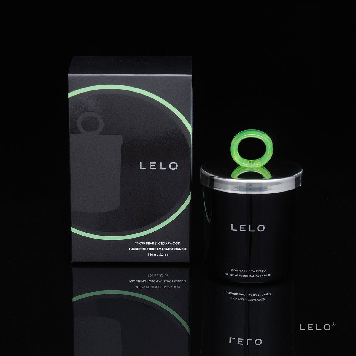 LELO Flickering Touch Massage Candle - Snow Pear & Cedarwood