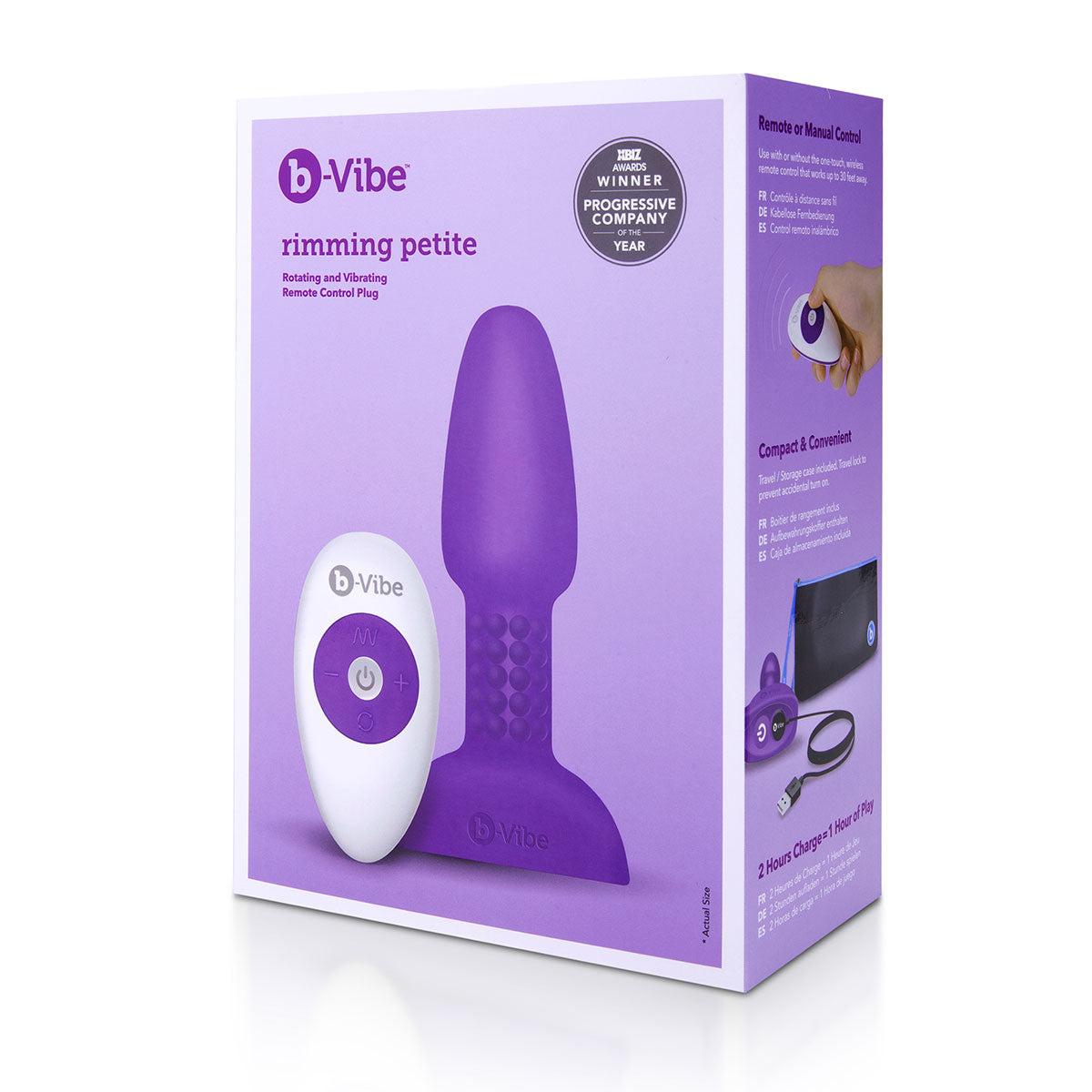 B-Vibe Rimming Petite Plug - Purple