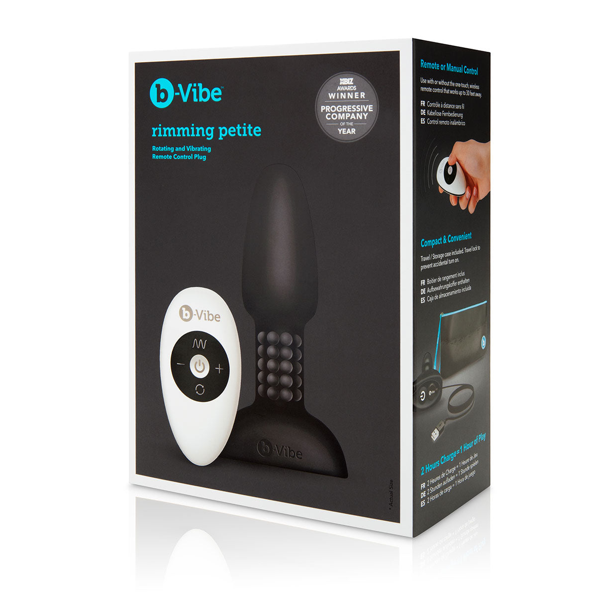 B-Vibe Rimming Petite Plug  - Black