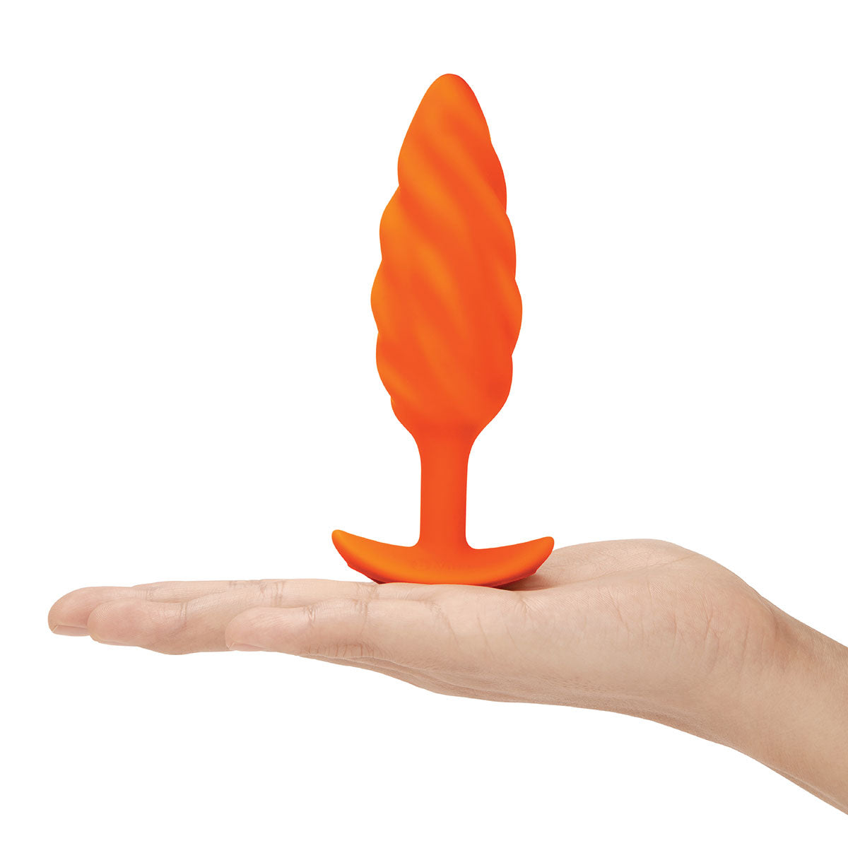 B-Vibe Texture Plug Swirl Orange (Medium)