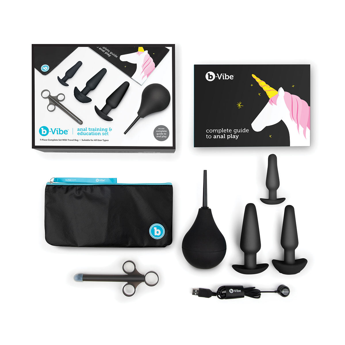 B-Vibe Anal Training Set - Black