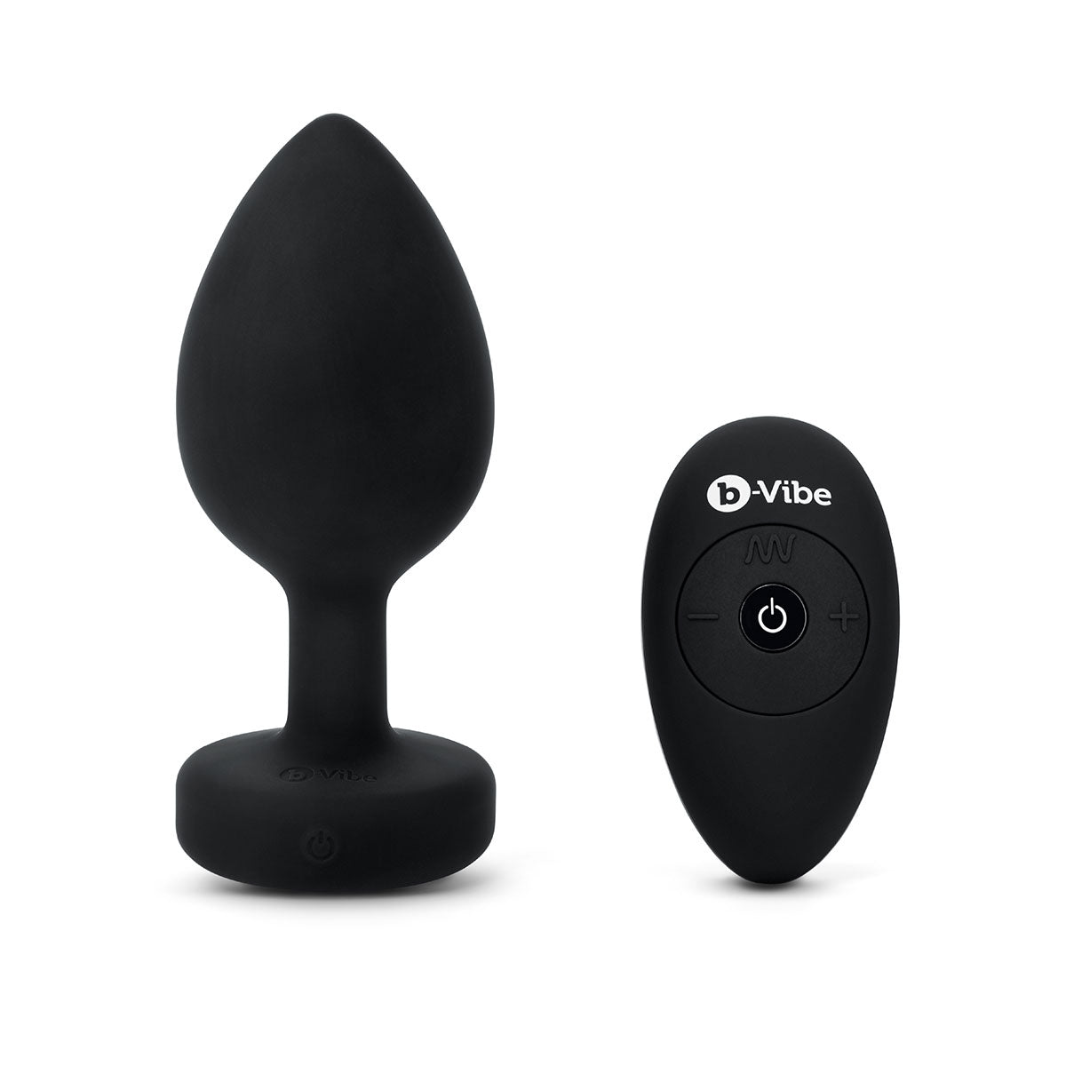 B-Vibe Vibrating Jewel Plug 2XL - Black