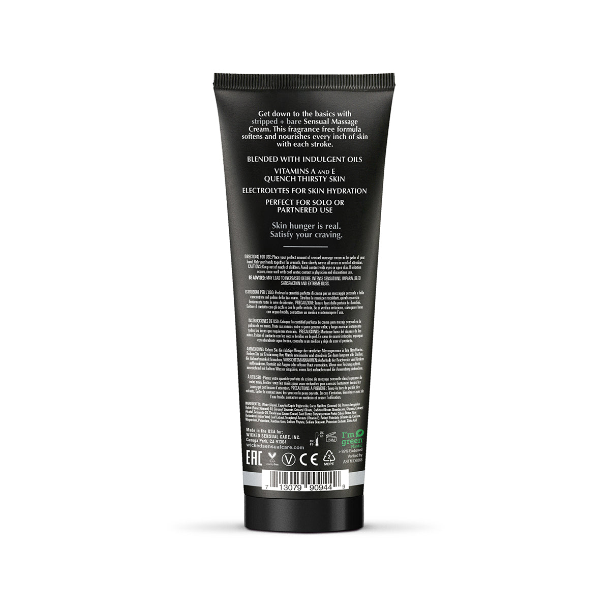 Wicked Massage Cream - Stripped Bare 4oz