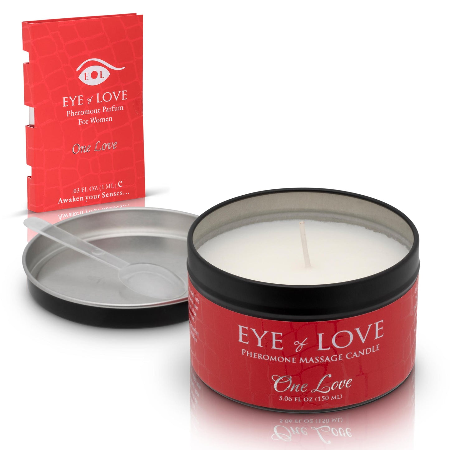 Eye of Love Pheromone Massage Candle 150ml  One Love (F to M)