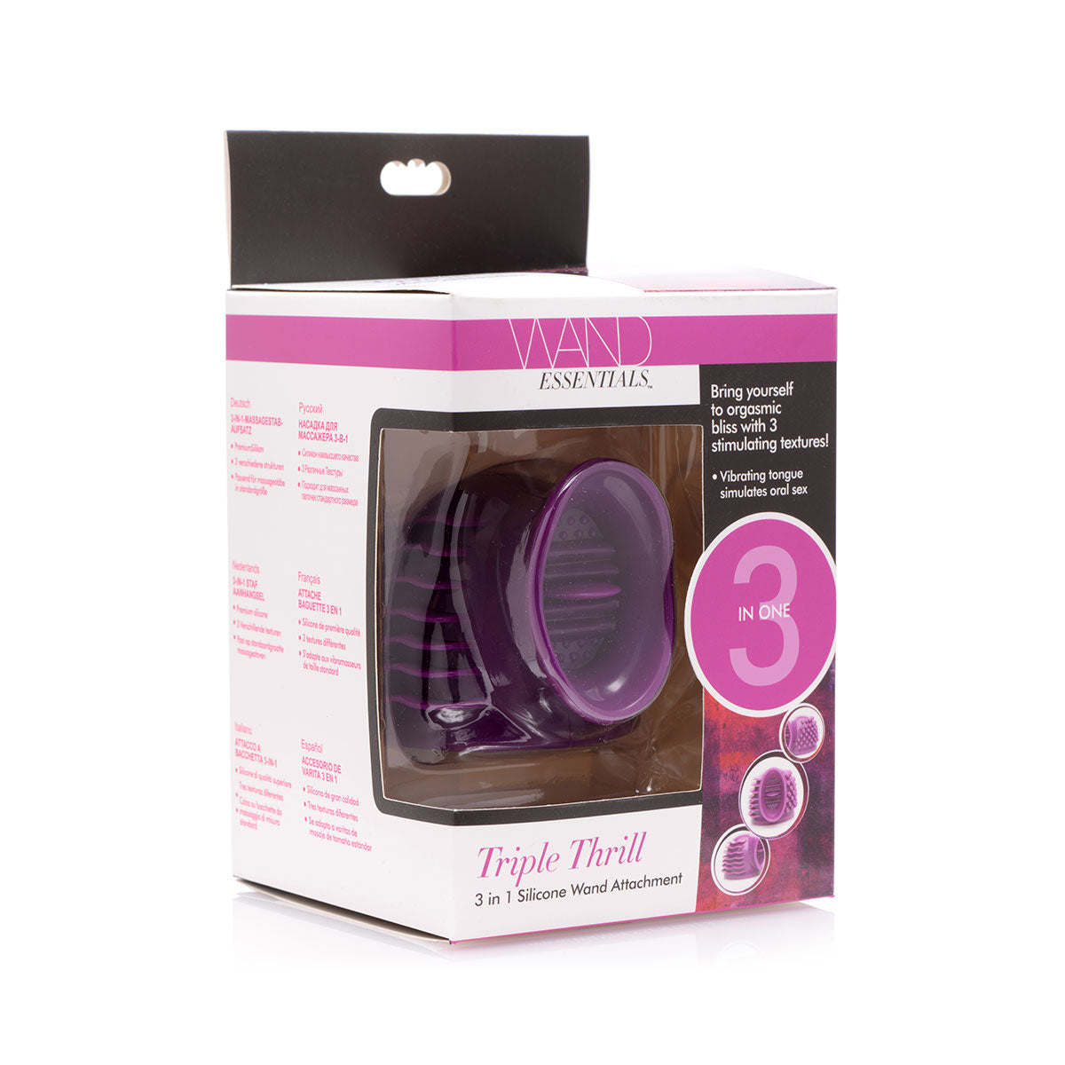 Wand Essentials Thunder-Gasm 3-in-1 Silicone Wand Attachment