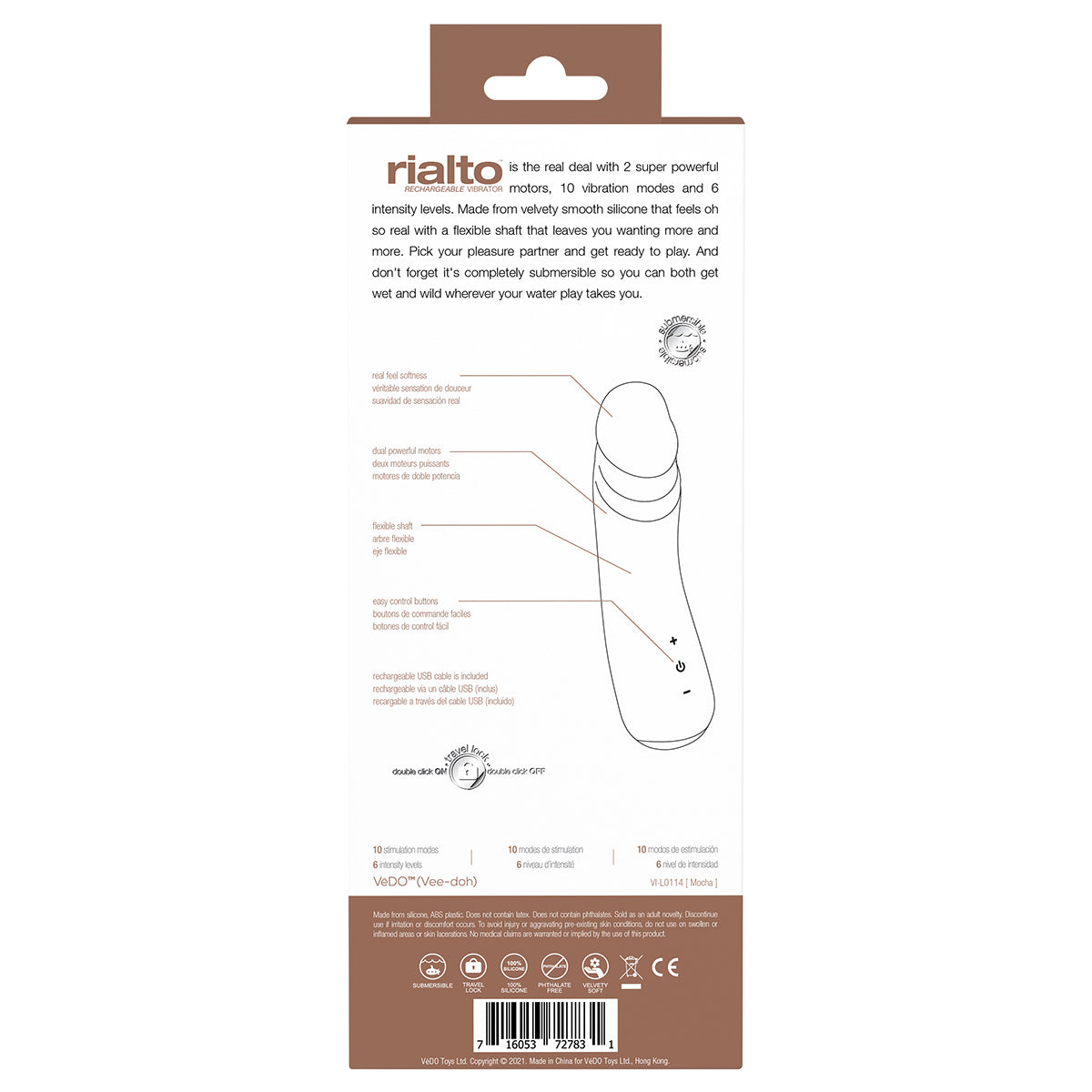 VeDO Rialto Vibrator - Mocha