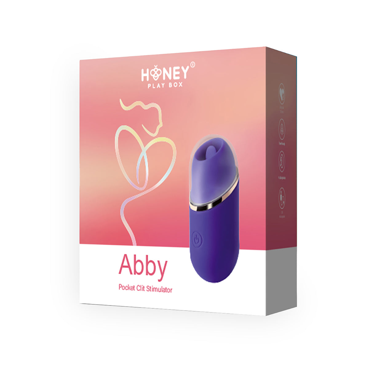 Abby Mini Clit Licking Vibrator - Purple