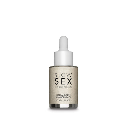 Bijoux Indiscrets Slow Sex Hair & Skin Shimmer Dry Oil