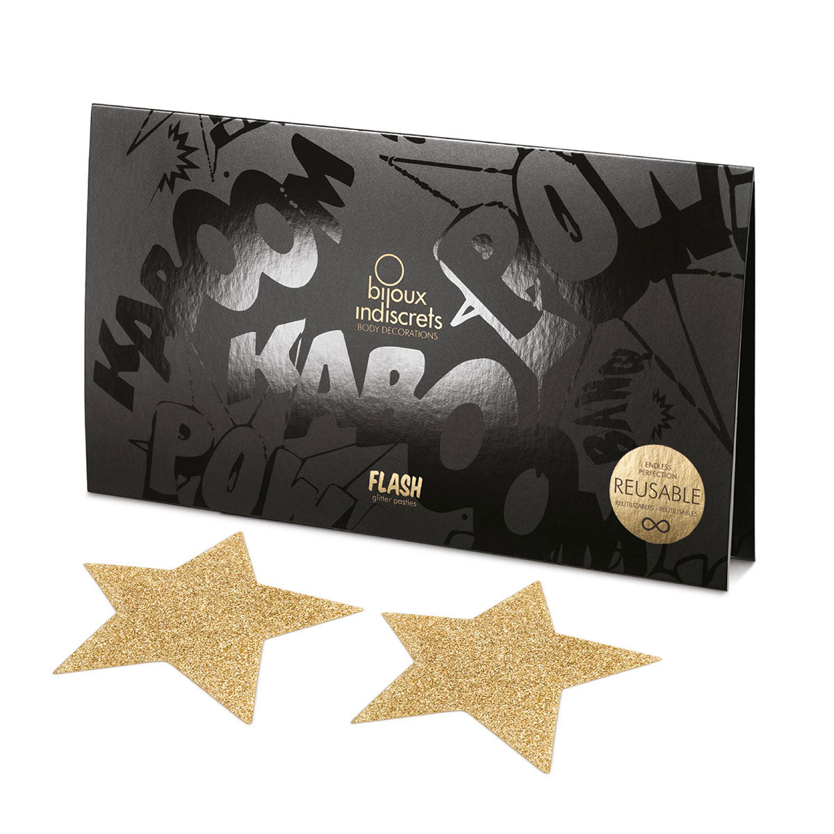 Bijoux Indiscrets Flash Pasties - Gold Stars