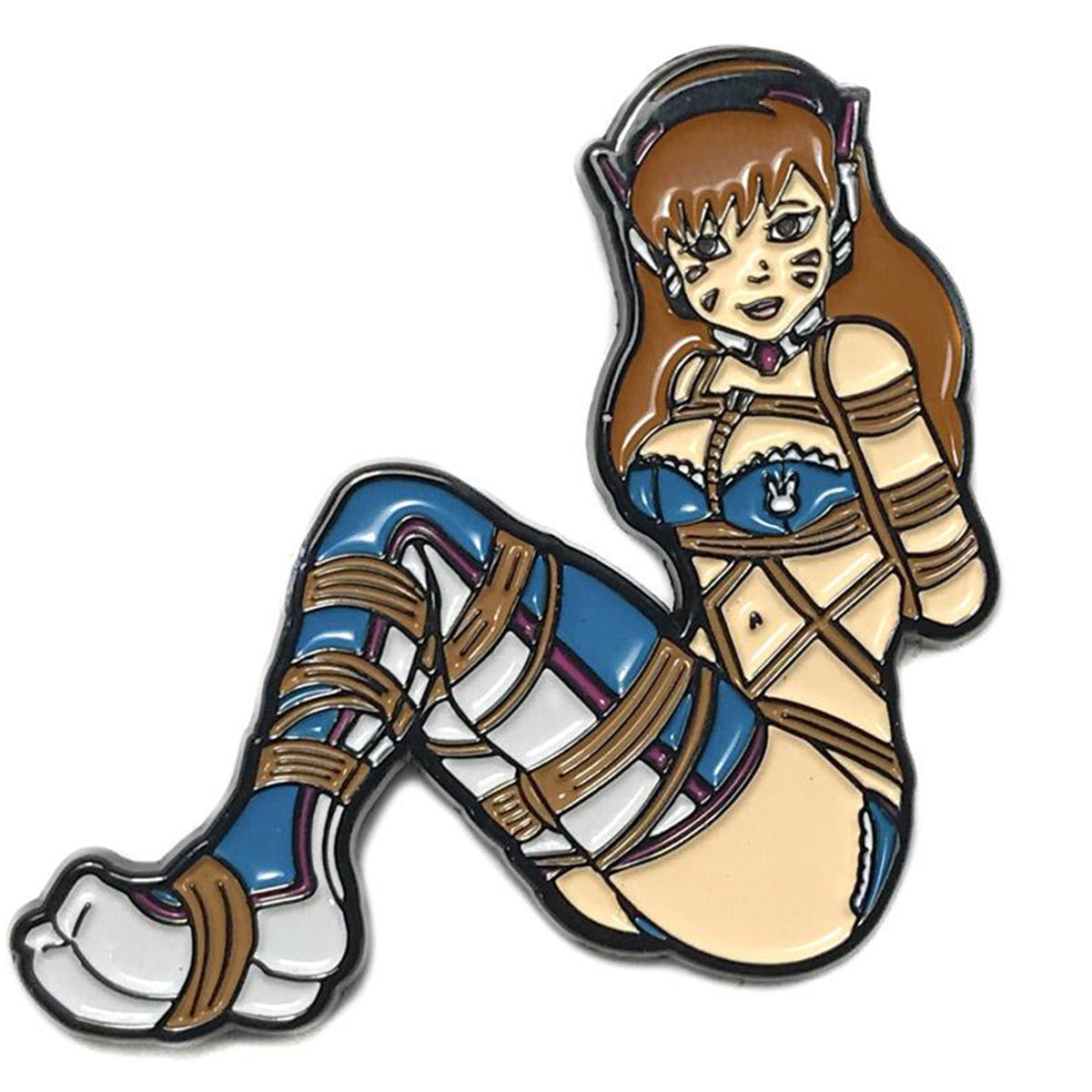 Geeky & Kinky Blue Bound D.VA Pin