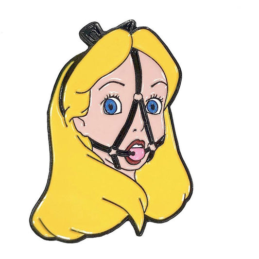 Geeky & Kinky Alice Ballgag Pin