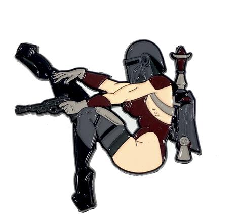 Geeky & Kinky Miss Mando Fett Pin