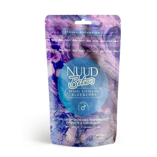 NUUD BITES Male Aphrodisiac Gummies - Blueberry