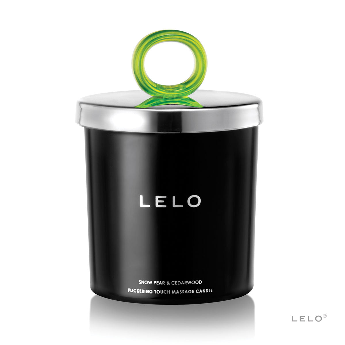 LELO Flickering Touch Massage Candle - Snow Pear & Cedarwood