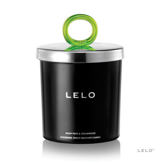 LELO Flickering Touch Massage Candle - Snow Pear & Cedarwood