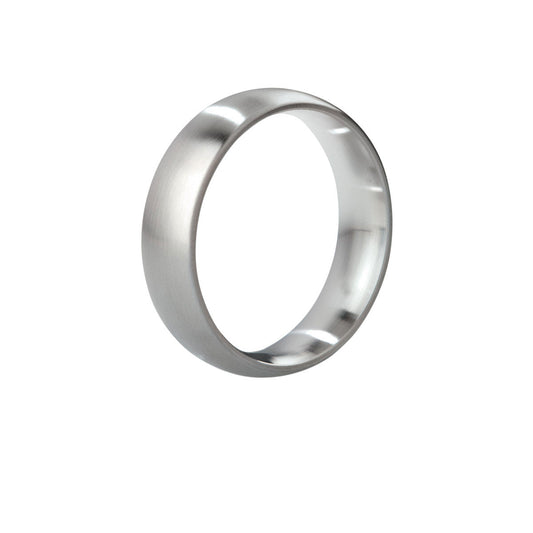 Mystim the Earl Brushed Steel C-Ring 48mm